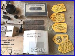 Huge Lot of Vintage Kingsley Machine Parts & Accessories! Save! Free USA Ship