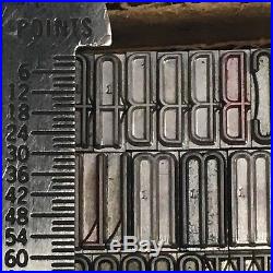 Huxley Vertical 30 pt ATF 596 Letterpress Type Vintage Printer's Lead Metal