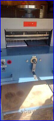 IMPERIAL Paper Cutter 18 In 2 Hand Electric knife Control Used Great Shape