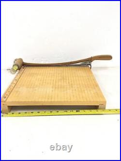 INGENTO 1142 16 x 16 Wood Base Paper Trimmer Cutter WORKING FREE SHIPPING