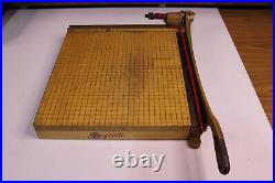 Ingento No. 5 Vintage 15.5 Wood & Cast Iron Paper Cutter