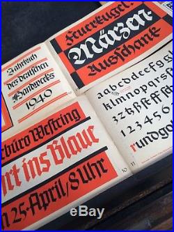 Job Lot Books about Typography Letterpress Printing German Language