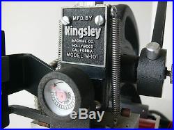 KINGSLEY HOT FOIL STAMPER model M-101 series H xlnt NO RESERVE