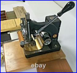 KINGSLEY M-60 Hot Foil Stamping Embossing Machine, Extras, Also Used by Military