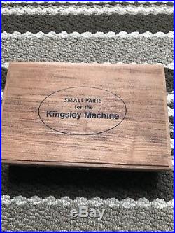 KINGSLEY M101 HOT FOIL STAMPING MACHINE With FONTS, FOIL, MANUAL & ACCESSORIES