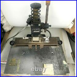 KWIKPRINT MACHINE HOT FOIL GOLD STAMPING MACHINE Leather Embossing MODEL 100