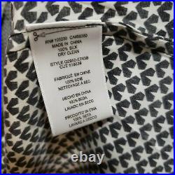 Kate Moss Equipment Rosalind silk dress star print black white small $330
