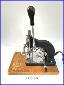 Kinglsey Machine Co. Hot Foil Stamping Machine M-50 Vintage Nice Rare Vtg Heats