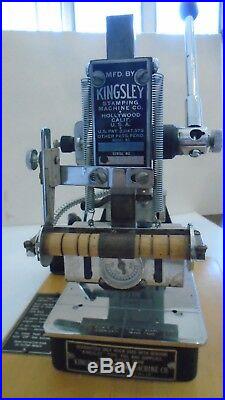 Kingsley 2 Line Hot Foil Stamping Embossing Machine