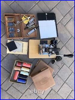 Kingsley Embossing Hot Stamp Machine M-50 With Extras