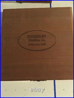 Kingsley Hot Foil Machine Type set in box 18pt Huxley Caps Dorothy Mae Richards