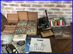 Kingsley Hot Foil Stamping M-101 Machine with Tons Of Accessories Letters