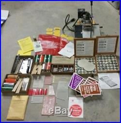 Kingsley Hot Foil Stamping Machine M 60 & ACCESSORIES TypeSet Fonts Foil +