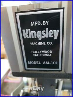 Kingsley Hot Foil Stamping Machine MODEL AM-101 with foot pedal. Excellent Cond