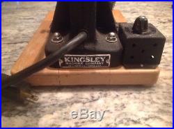 Kingsley Hot Foil Stamping Machine with Foil Roll Model M-50 Excellent Free Ship