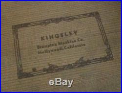 Kingsley Hot Foil Stamping Type Set Capital and Small Case Lot 4 plus extras