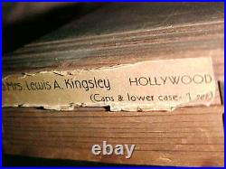 - Kingsley Hot Foil Type Hollywood Caps & Lower Case