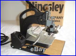 Kingsley Hot Stamping Machine M-75 A with Accessories Very Nice