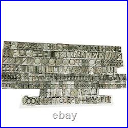 Kingsley Kwikprint Stamping Machine Type Letter Set Block