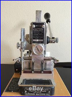 Kingsley M-50 Hot Foil Stamping Machine