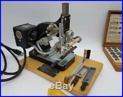Kingsley M-60 Hobo Hot Foil Emboss Stamp Machine with Type Sets Park Ave Accessory