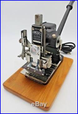Kingsley M-75 Hot Foil Stamp Stamping Machine With Extras