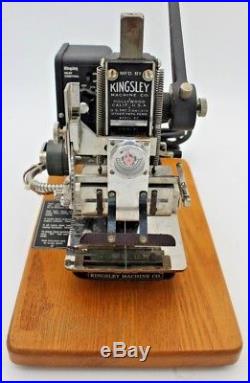 Kingsley M-75 Hot Foil Stamp Stamping Machine With Extras