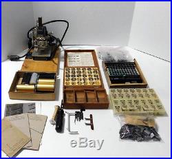 Kingsley Machine Co M-53-A Hot Foil Stamping Machine + Mixed Lot