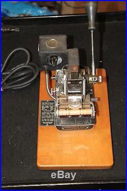 Kingsley Machine Co. M-60 Dual Line Hot Foil Stamping Printing Press Vintage