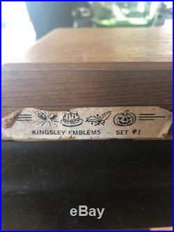 Kingsley Machine Emblems Set #1 Hot Foil Stamping Machine + More