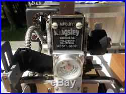 Kingsley Machine Model M-101 Multi-Line Hot Foil Stamping Machine plus extra's
