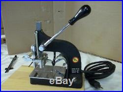 Kingsley Machine Model M-50 Hot Foil Stamping Machine + ALOT Accessories in Box