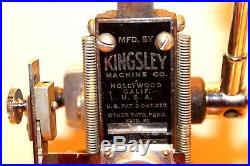 Kingsley Machine Model M-50 Hot Foil Stamping Machine Tested and Working M50