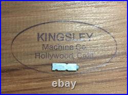 Kingsley Machine Type 18pt. Goudy Cursive Hot Foil Stamping Machine