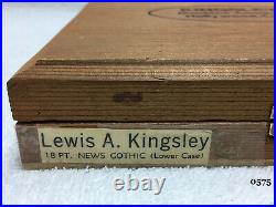 Kingsley Machine Type 18pt. News Gothic Hot Foil Stamping Machine