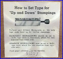 Kingsley Machine Type (36pt. Newport Initials) Hot Foil Stamping Machine