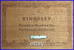 Kingsley Machine Type Copperplate Gothic #3 Hot Foil Stamping Machine