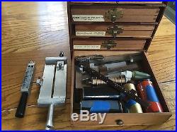 Kingsley Machine Type Set Wood Box with 6 drawers 18 Pt. Upper and lower, rolls