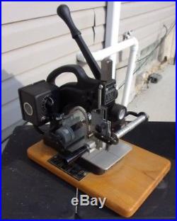 Kingsley Model M-101 Hot Foil Stamping Machine With7 Boxes of Type Fonts & More