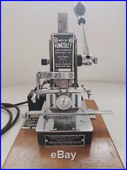 Kingsley Single Line Hot Foil Gold Stamp Machine & Type Set
