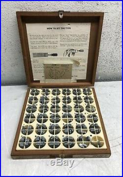 Kingsley Stamping Machine Co. Sa-x 5/64 Letters And Sn-x 5/64 Numerals