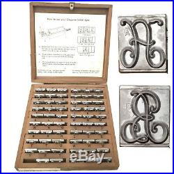 Kingsley Stamping Machine Type Elegance Initials Complete One Third Size