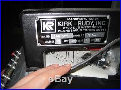 Kirk-Rudy MKIR 215V InkJet System + 533 Auto loader and 314 Conveyor (12ft)