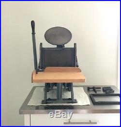 LETTERPRESS printing machine, Tabletop Letterpress, Craftsmen Imperial 5 X 8