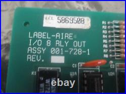 Label-Aire 00172801 I/0 8 RLY Output Assembly 001-728-1. ECL 5869508