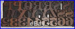 Large 5 Line 0.83 Heber Wells Aetna Painters Roman Letterpress Wood Type 86 pc