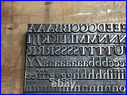 Large Antique VTG 48pt Goudy Bold Letterpress Print Type Letter # Set