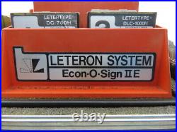 Leteron Econ-O-Sign Letter Number Label Sign Embossing Machine With Tiles
