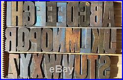 Letterpress 4,101mm wood type alphabet, 26 letters, wooden font, fount, characters