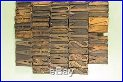 Letterpress Blocks Latin Printing Wood Type 1-5/8 Inch Uppercase Numbers